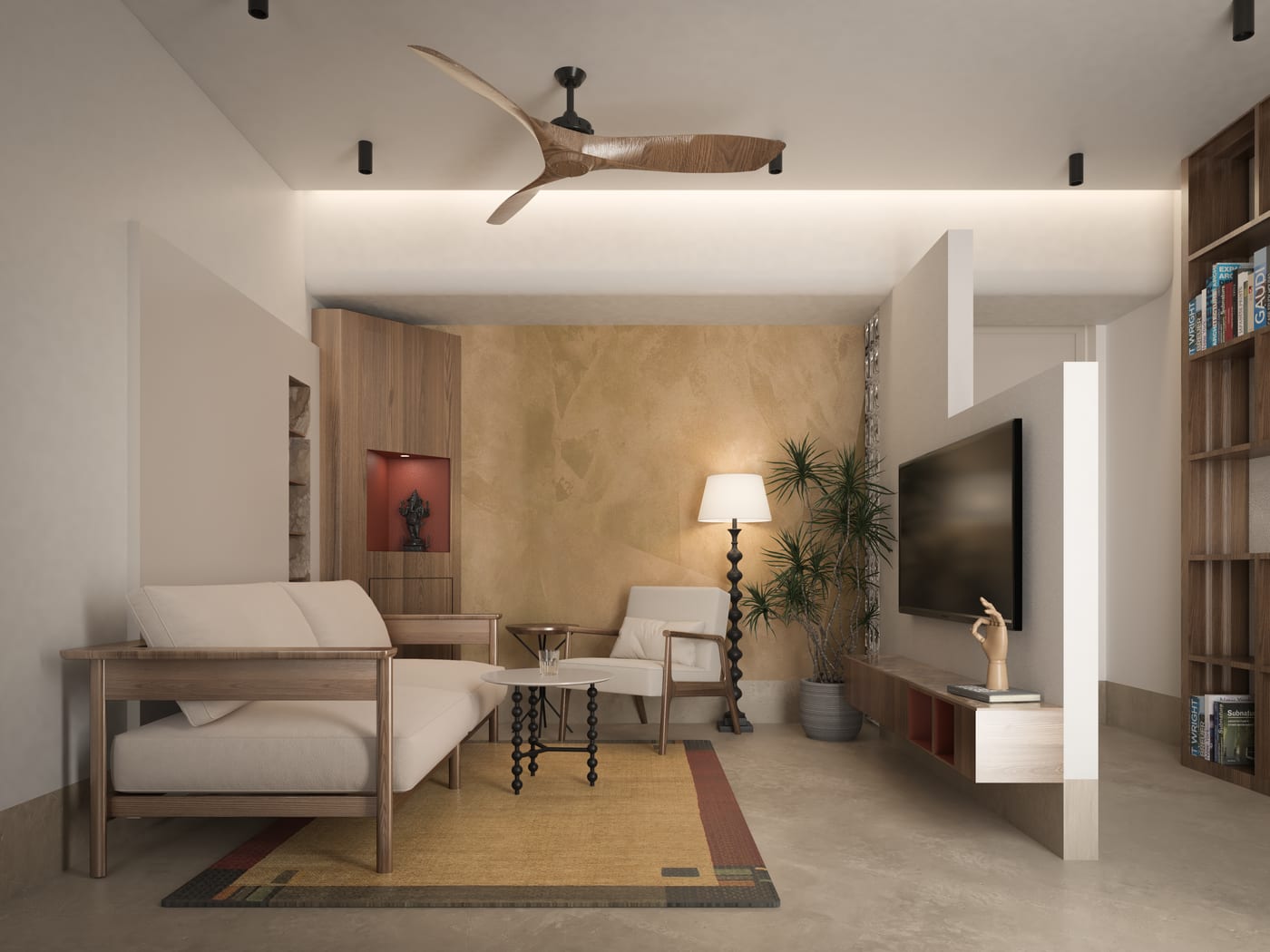Residential interior — 3D visualisation
